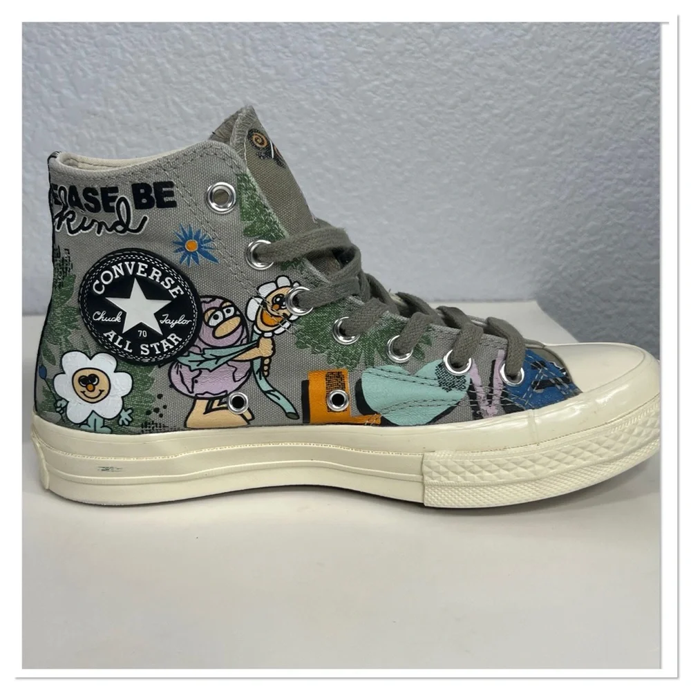 Converse Chuck Taylor All Star 70 Hi Floral Much Love Slate Egret M 5.5 / W 7.5 - Picture 7 of 12